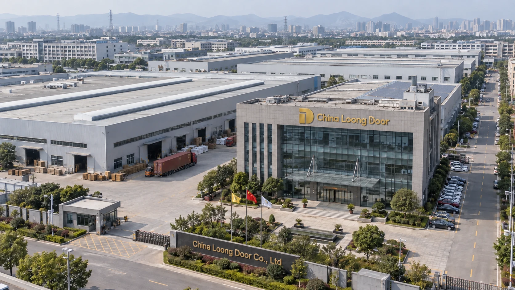 China Loong Door manufacturing campus visualization