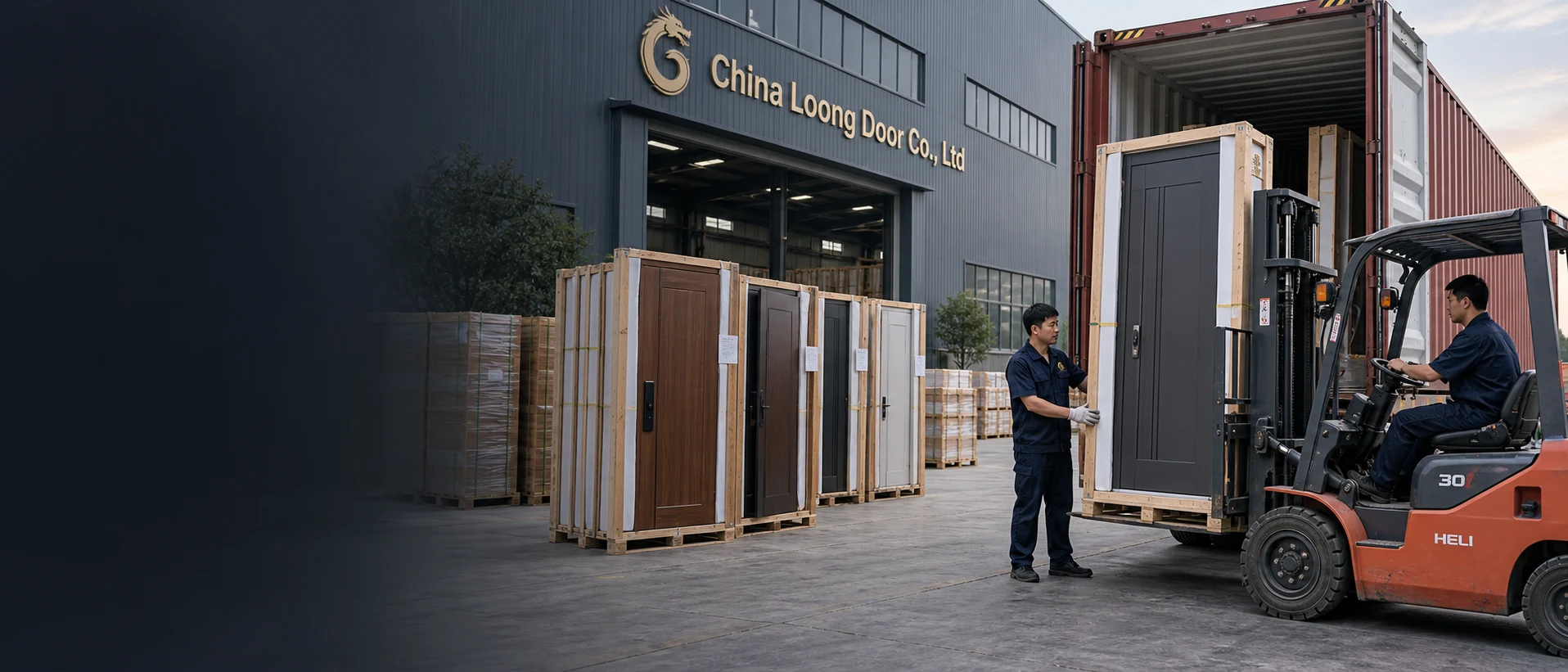 Export door packing and container loading