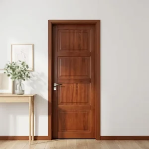 011-PT Outdoor Entrance Wooden Door Apartment Solid Wood Room Door Interior Solid Wood Door