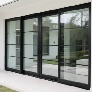 Heavy-Duty 156 x 96 Inch Aluminum Alloy Glass Lift-and-Slide Door with Thermal Insulation for Commercial Use