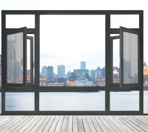 117 Infisso Ultranarrow Thermal Break Aluminum Casement Window for Commercial and Residential Use