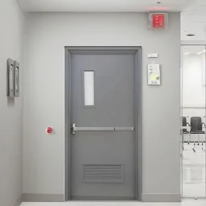 120-Minute Fire-Rated Single-Leaf Steel Exterior Door with Panic Push Bar