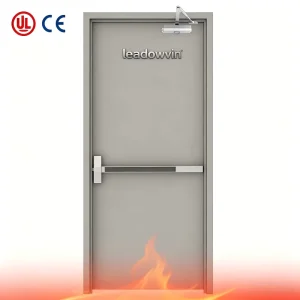 120-Minute Fire-Rated Steel Fireproof Safety Door for Industrial Warehouses and Factories
