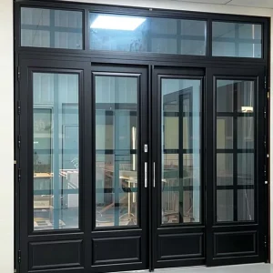 120 Retro Aluminum PD Folding Sliding Door Wind Resistant Double Glazing for Balcony Patio