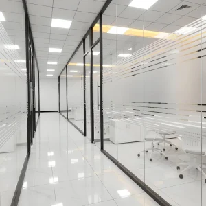 120mm Modular One-Integrated Partition with 30mm Narrow Frame Soundproof Wall for Engineering Use