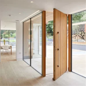 15-Panel Solid Wood Core Pivot Door, 32″ x 40″