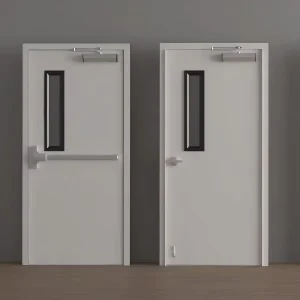 180-Minute Fire Rated Stainless Steel Fireproof Door with Finished Surface for Workshop and Commercial Interior Use