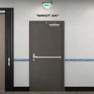 180-Minute UL Fire-Rated Steel Security Exit Door for Industrial and Commercial Buildings