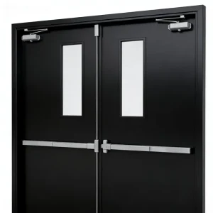 180-Minute UL Steel Fireproof Door with Galvanized Frame for Emergency Exit