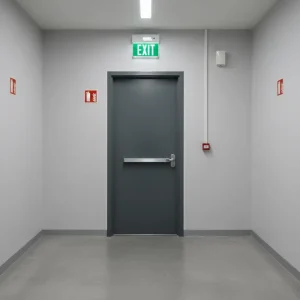 20-180 Minute Fire-Resistant Steel Hollow Metal Door, WHI Certified, Commercial Hospital, Office, School, and Supermarket Use