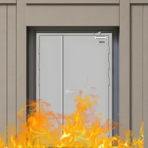 3-Hour Commercial Steel Fire-Rated Security Entrance Door