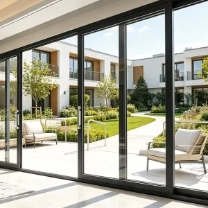 3-Track Aluminum Sliding Door System for Large Openings and Villa Terrace