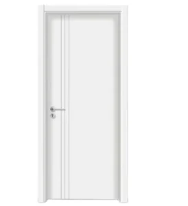 30*80″ 6-Panel Hollow-Core Molded MDF Interior Slab Door, White Primed, Modern Style