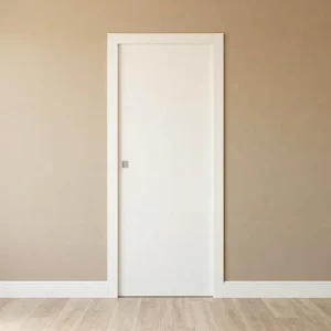 30 x 80 Modern Shaker Door, White-Primed MDF Solid Core Interior Slab Door