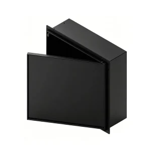 304 Stainless Steel Recessed Wall Niche with Concealed Door and Storage Cabinet
