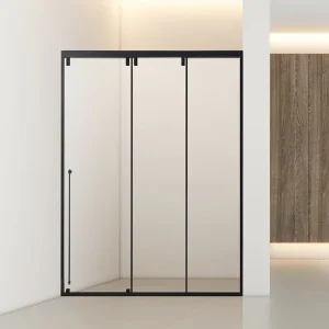 304 Stainless Steel Sliding Glass Door Shower Enclosure Partition for Hotel Projects Shower Room Cubicle