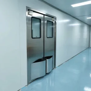 304SS Double Swing Free Impact Door Aluminum Honeycomb Core PE Bumper Food Grade Pharmaceutical