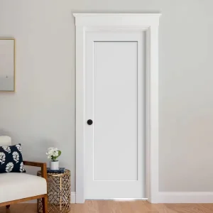 30×80-Inch White Prim Interior Hollow-Core Molded Single Door