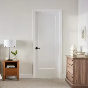 30×80″ Interior Shaker Style White Primed Hollow-Core Wooden Slab Door