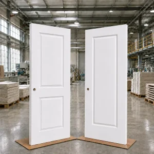 30×80 inch 1-Panel White-Primed Hollow-Core Molded Interior Slab Door