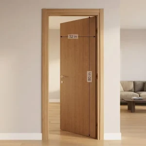 32×80 Pre-Finished MDF Interior Bedroom Door with Melamine Laminate