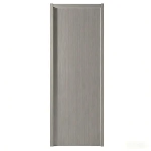 35dB Soundproof Composite Solid Wood Door with Light Grey Melamine/PVC Finish for Apartment, Office, or Hotel