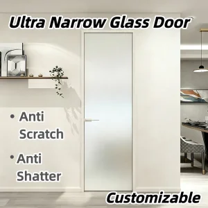 3C Tempered Glass Shower Door with Titanium Magnesium Alloy Frame for Bathroom