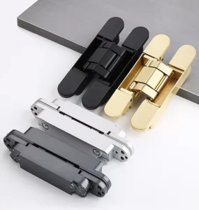 3D Adjustable Concealed Cross Hinge for Cabinet Wooden Room and Glass Doors