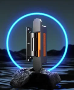 3D Adjustable Hydraulic Concealed Hinge 90kg Load for Interior Folding Sliding Doors Self Closing Hidden Hinge 3 Hinges Set