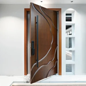 3D Engraved Steel and Aluminum Pivot Entrance Door for Villa/House