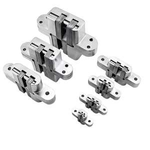 3D Invisible Concealed Zinc Alloy Silent Hinge for Folding Doors, Cabinets, and Cupboards