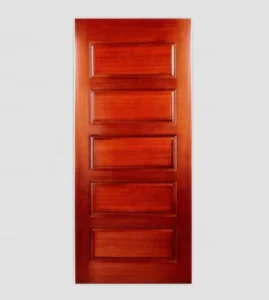 5-Panel Used Solid Wood Interior Doors with Frame