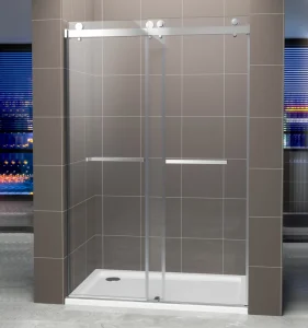 6/8/10mm Bathroom Glass Bypass Double Sliding Shower Doors Shower Screen