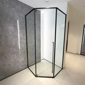 6/8 MM Tempered Glass Pivot Shower Enclosure with Cubicle and Walk-In Shower Doors