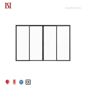 60 Series Energy Efficient Tempered Glass Sliding Doors for Interior Use in Bedrooms and Kitchens