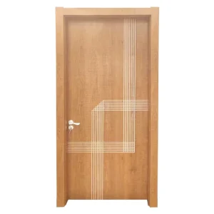 650mm 720mm 769mm Modern Custom WPC Wooden Door Panel for House Interior Rooms with Waterproof Frames