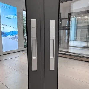 65mm Medium Narrow Frame Soundproof Heat Insulating Glass Aluminum Sliding Door for Bedroom Hospital Outdoor Use Waterproof