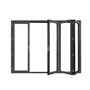 68 Broken Bridge Aluminum Alloy Modern Folding Sliding Door for Sealed Balcony Kitchen Garden Living Room with Sound Insulation and Heat Insulation