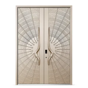 6mm All-Aluminum Precision Carved Security Entrance Door Heavy Duty Villa House Customizable Front Door