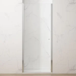 Bathroom Glass Shower Door with Aluminium Frame, 6mm Tempered Glass, Outward Opening
