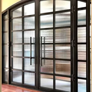 70 Series Thermal Break Steel Interior French Door with Sound Insulation for Villas