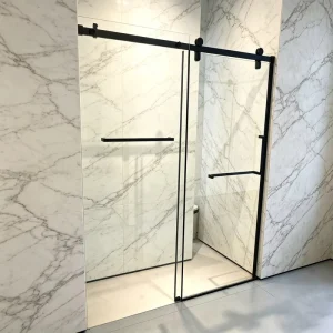 8mm 10mm Tempered Glass Shower Screen Hanging Roller Sliding Shower Door for Hotel Home