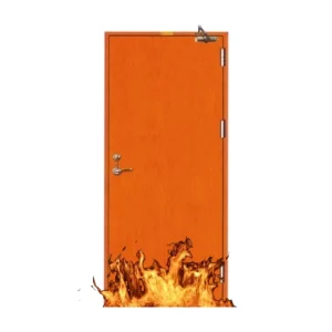 90-Minute Fireproof Wooden Door, Customized, Soundproof, for Entrance Use