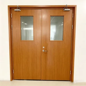 90-Minute Stainless Steel Fire-Resistant Door for Malls, Hospitals, Hotels, Schools, and Workshops