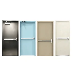 90-Minute UL Certified Single Steel Fire Door, Customized External Emergency Door