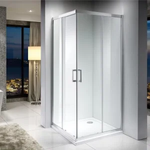 A1800F Transparent Sliding Glass Door Shower Room with Square Corner