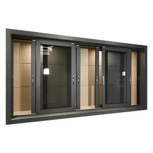AOSTTER AS2047 NFRC Certified 2 Track Slim Frame Aluminum Sliding Window Soundproof Double Glazed Minimalist for Living Room