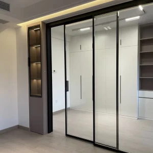 AS2047 AAMA-Certified Customized Aluminum Glass Interior Sliding Door Narrow Frame
