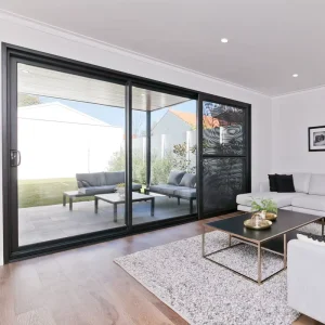 AS2047 Australia Standard Double-Glazed Commercial Sliding Doors Exterior Aluminum Balcony Patio Windows