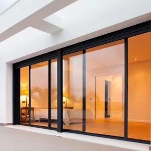 AS2047 Australia Standard Double-Glazed Stacker Sliding Aluminum Doors and Windows with Flyscreen